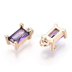 Latón charms de circonio cúbico&nbsp;X1-KK-S350-367J