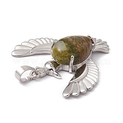 Pendentifs d'unakite naturelle&nbsp;G-P484-05P-07