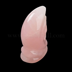 Figurines de crâne de guérison sculptées en quartz rose naturel&nbsp;G-H288-04-11