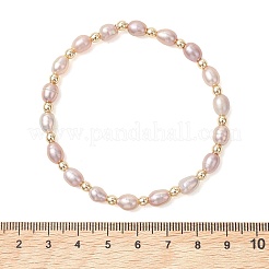 Stretch-Armbänder aus natürlichen Zuchtperlen aus Süßwasserperlen für Frauen&nbsp;BJEW-JB13540