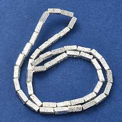 Fili di perle di roccia lavica naturale elettrodeposta&nbsp;G-I360-K04-04
