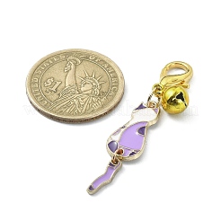 Decorazione pendente in smalto in lega di gatto&nbsp;HJEW-JM01476