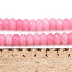 Gefärbt natürlichen weißen Jade Perlen Stränge&nbsp;X-G-G107-A28-01