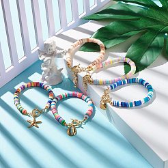 Charm-Armband zum Thema Meeresorganismen&nbsp;BJEW-JB07203