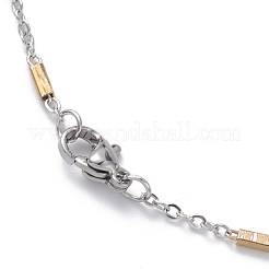 304 Edelstahl Satellitenkette Halskette für Männer und Frauen&nbsp;STAS-B039-13GP