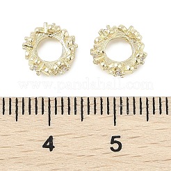 Messing Mikro ebnen Zirkonia European Beads&nbsp;KK-K297-43G