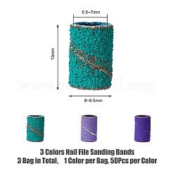 3 sacchetto di nastri abrasivi per lima per unghie in PVC di ricambio&nbsp;TOOL-DC0001-11
