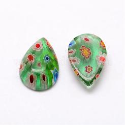 Cabochons di vetro millefiori fatto a mano&nbsp;LAMP-G121-38