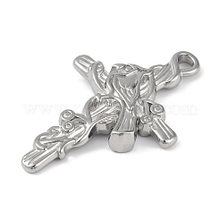 Pendentifs en acier inoxydable 304 anti-ternissement&nbsp;STAS-Q328-01P-05