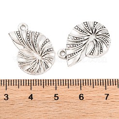 De style tibétain pendentifs coquille de conque alliage&nbsp;TIBEP-Q043-224-RS