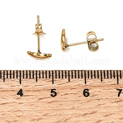Ohrstecker aus 304 Edelstahl für Damen&nbsp;LS-EJEW-G459-01B-G