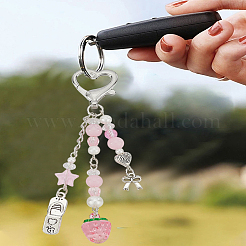 Decorazioni pendenti in acrilico fragola&nbsp;KEYC-LP0001-58A