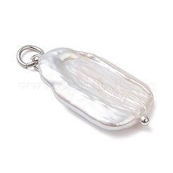 Natürliche Barockperle Keshi Perle Anhänger&nbsp;PALLOY-JF04628-02