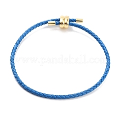 Geflochtene runde Kunstlederarmbänder herstellen&nbsp;BJEW-H610-03G