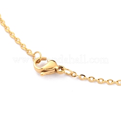 Colliers pendentifs en acier inoxydable 304&nbsp;NJEW-O122-04G