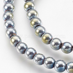 Electroplate non magnetici ematite sintetico fili di perline&nbsp;G-I200-02-4mm