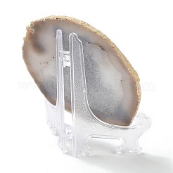 Bedrucktes Naturachat-Scheiben-Steinornament&nbsp;DJEW-M011-03E