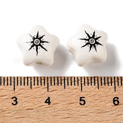 Perles de porcelaine à la main imprimés&nbsp;PR-CBA3F2D-05D