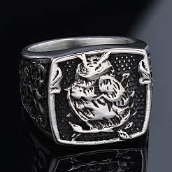 304 Edelstahl Fingerringe für Männer&nbsp;WGC5670-01