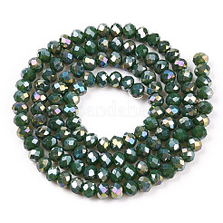 Chapelets de perles en verre électroplaqué&nbsp;EGLA-A034-P4mm-B09