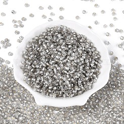 Argent bordé de perles de rocaille de verre&nbsp;SEED-T007-18A-02