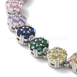 Bracelets en laiton plaqué pour femmes&nbsp;BJEW-A018-03P-02
