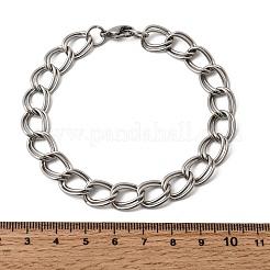 201 Edelstahl-Panzerkettenarmbänder für Herren&nbsp;STAS-T077-06P