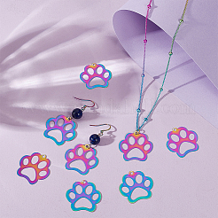 Pendentifs pour animaux de compagnie en acier inoxydable 201 avec placage ionique (IP) 20 pièce&nbsp;STAS-UN0059-90