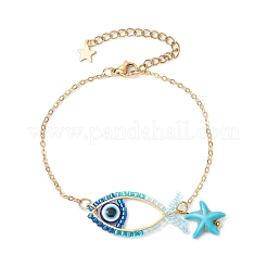 Perline di vetro Braccialetti di collegamento&nbsp;BJEW-MZ00152-01