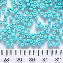 6/0 cuentas redondas de vidrio para pintura para hornear&nbsp;SEED-S036-01C-13