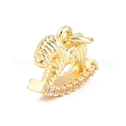 Messing micro pave klar zirkonia charme&nbsp;CU-CBAD306-19G