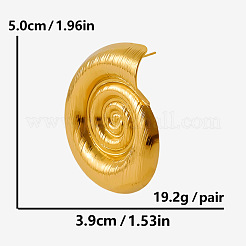 Übertriebene Ohrstecker aus 304 Edelstahl mit Muscheln&nbsp;HX3520-2
