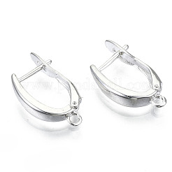 Reperti per orecchini a cerchio huggie in ottone&nbsp;KK-S350-072S