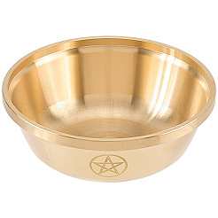 Ciotola per offerte in ottone per la meditazione sull'altare&nbsp;AJEW-WH20816-262A