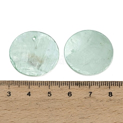 Anhänger aus natürlicher Capiz-Muschel mit Sprühfarbe bemalt&nbsp;SHEL-C010-12B