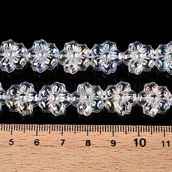 Transparent galvanisieren Glasperlen Stränge&nbsp;EGLA-N012-17