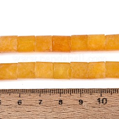 Gefärbt natürlichen weißen Jade Perlen Stränge&nbsp;G-Q606-77A-01