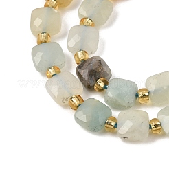 Brins de perles d'amazonite de fleurs naturelles&nbsp;GG-CBA96AE-A07-6x6mm