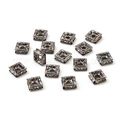 Messing Strass Zwischen perlen&nbsp;RB-A013-6x6-01B-NF