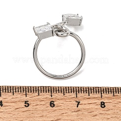 Anelli aperti per bracciale in acciaio inossidabile 316L con zirconi cubici&nbsp;SA-CBAB122-07P-02