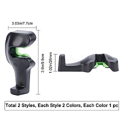 2 gancio di plastica colorato&nbsp;AJEW-GF0002-50