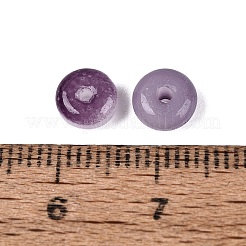 Perles de verre imitation jade peintes à la cuisson&nbsp;GL-N006-01A-02