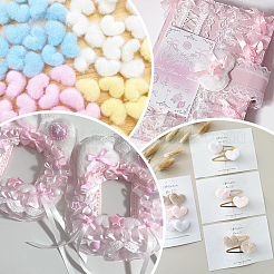 80 Stück 4 Farben Wolle & Stoff Ornament Zubehör&nbsp;DIY-SC0032-28