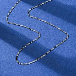 1.5 mm Panzerkettenhalsketten aus 304 Edelstahl&nbsp;NJEW-T016-28P