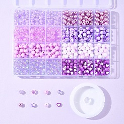 Set zur Herstellung von Schmuck zum Selbermachen mit lila Farbmotiven&nbsp;DIY-FS0008-79