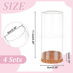 4 cubierta de cúpula de vidrio de borosilicato de alta calidad&nbsp;DJEW-PH0001-37