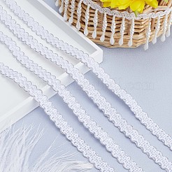 Gewellte Spitzenbänder aus Polyester&nbsp;OCOR-WH0082-21C