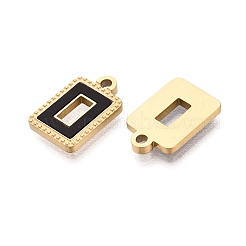 304 Edelstahl-Emaille-Anhänger&nbsp;STAS-Q111-13G-02