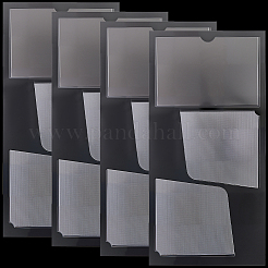 Bolsa de almacenamiento de PVC para portátil de viaje con 3 bolsillo y pegatinas&nbsp;AJEW-CP0011-51