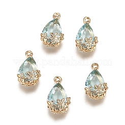 Pendentifs en verre transparent&nbsp;X-GLAA-T007-05C